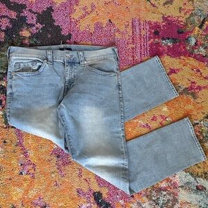 True Religion Men's Light Blue Straight Jeans